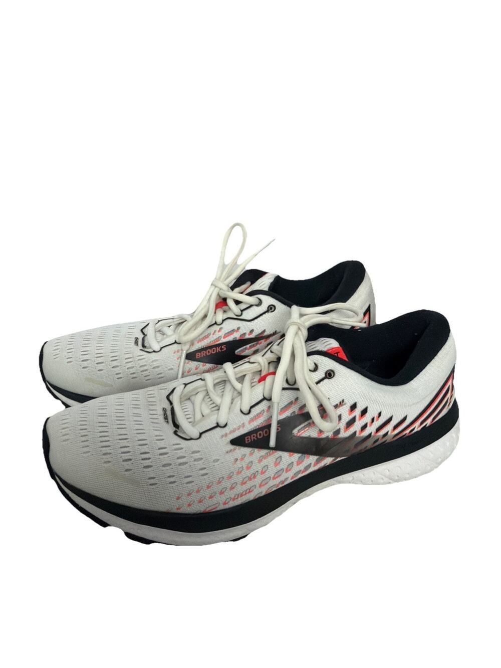 Brooks Ghost 13 Women's Running Sneakers Size 10 1203381B192 White/Pink/Black